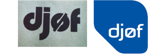 De to foregående udgaver af Djøfs logo.