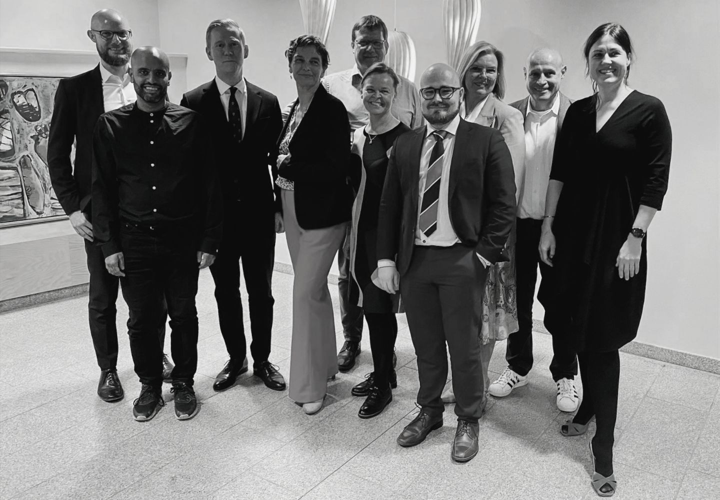 Foto af de nyvalgte bestyrelsesmedlemmer i Djøf